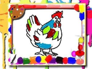 Chicken Coloring Art Game