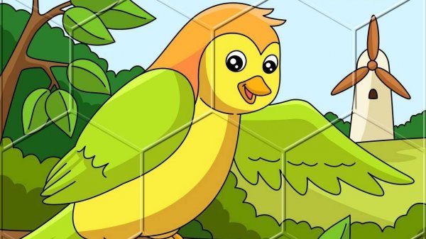 Hexagon Bird Tile Puzzle