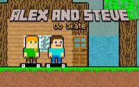 Alex and Steve Go Skate - Monster Escape Adventure Arcade Game