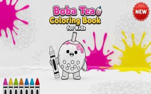 Boba Tea Coloring Book Online Game