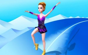 Roller Ski Queen: Ice Skating Adventure Game Online