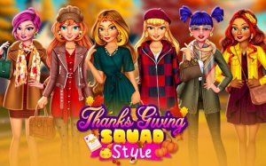 Thanksgiving Squad Style Dress Up Online Game