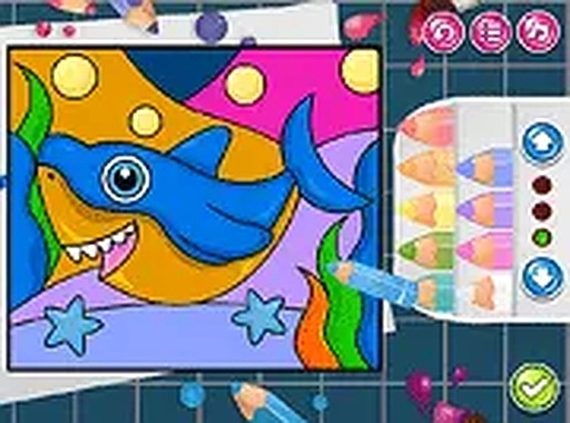 Cute Coloring Kids Online Game - Coloring Game