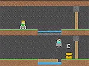 Alex and Steve Miner Two-Player Adventure Game