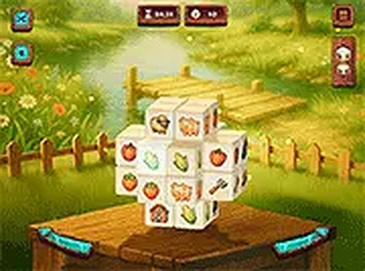 Harvest Day Mahjong 3D Puzzle Game Online
