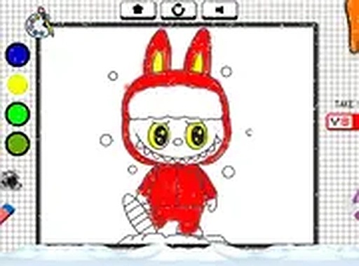 Easy Coloring Labubu Time Online Coloring Game