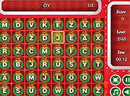 Christmas Words Puzzle Game Online