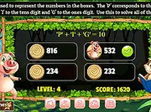 Piggy Math Online Game