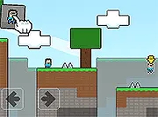 Noob vs Pro Super Hero: 2 Player Platform Adventure Online Game