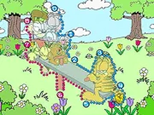 Garfield Connect the Dots Online Puzzle Game