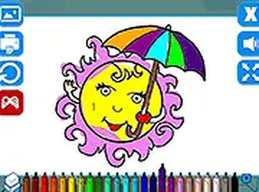 Summer Coloring Book Online Game - Coloring Game