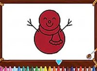 Happy Snowman Coloring Online Game