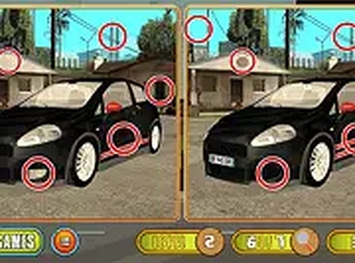 Italian Cars Differences Online Puzzle Game