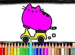 Cat Coloring Canvas