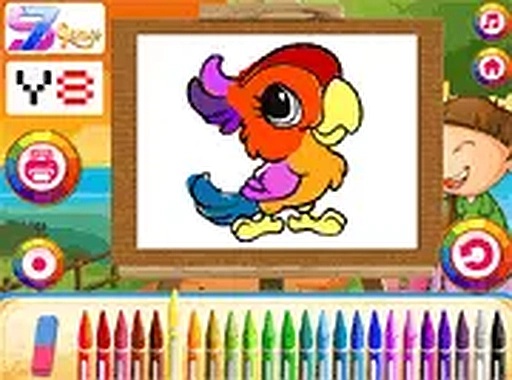 Cute Animals Coloring Online Game - Kids Coloring Game