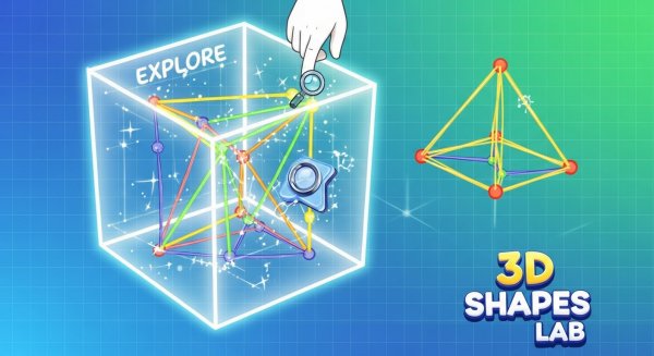 3D Shapes Lab Puzzle Game Online